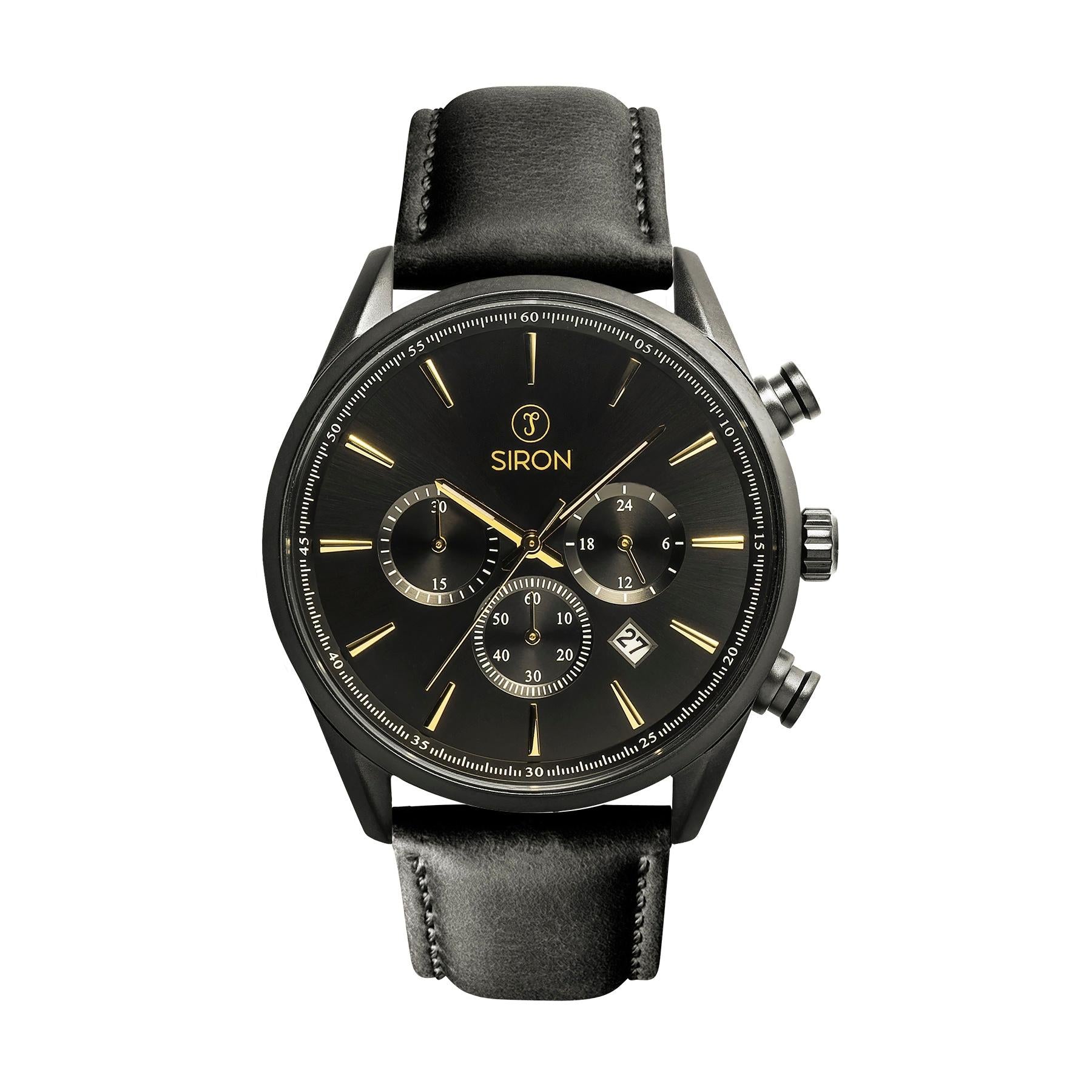 Superior Chrono Gold/Black - Venom Black – Leather